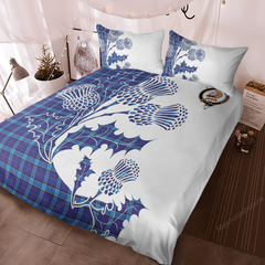 Kirkaldy Tartan Crest Bedding Set - Thistle Style