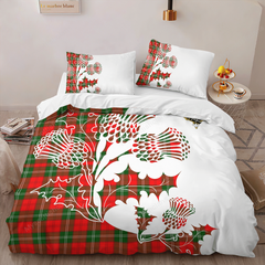 Lennox Kincaid Tartan Crest Bedding Set - Thistle Style