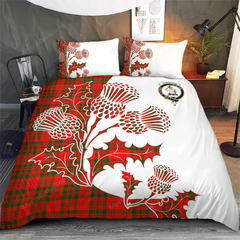 Livingstone Tartan Crest Bedding Set - Thistle Style