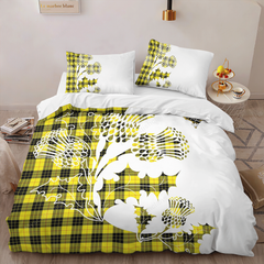 MacLeod Of Lewis Tartan Crest Bedding Set - Thistle Style