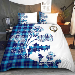 McKerrell Tartan Crest Bedding Set - Thistle Style