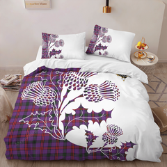 Montgomery Tartan Crest Bedding Set - Thistle Style