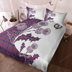 Montgomery Tartan Crest Bedding Set - Thistle Style