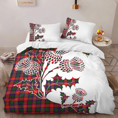 Mow Tartan Crest Bedding Set - Thistle Style