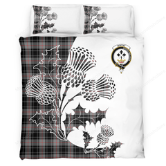 Moffat Tartan Crest Bedding Set - Thistle Style