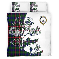 Morrison Tartan Crest Bedding Set - Thistle Style