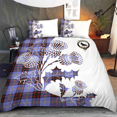 Rutherford Tartan Crest Bedding Set - Thistle Style