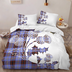 Rutherford Tartan Crest Bedding Set - Thistle Style