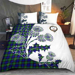 Sempill Tartan Crest Bedding Set - Thistle Style