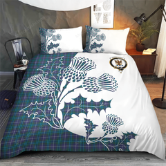 Sandilands Tartan Crest Bedding Set - Thistle Style