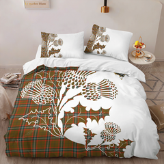 Seton Tartan Crest Bedding Set - Thistle Style