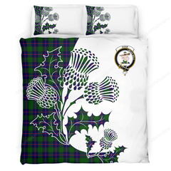 Shaw (of Sauchie) Tartan Crest Bedding Set - Thistle Style