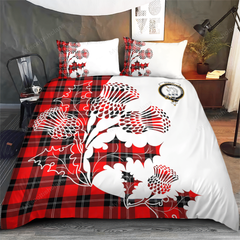 Ramsay Tartan Crest Bedding Set - Thistle Style