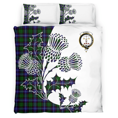 Russell Tartan Crest Bedding Set - Thistle Style