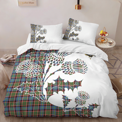 Stirling (of Cadder-Present Chief) Tartan Crest Bedding Set - Thistle Style