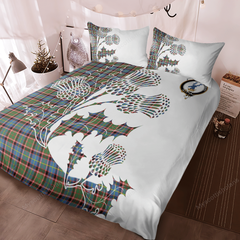 Stirling (of Cadder-Present Chief) Tartan Crest Bedding Set - Thistle Style