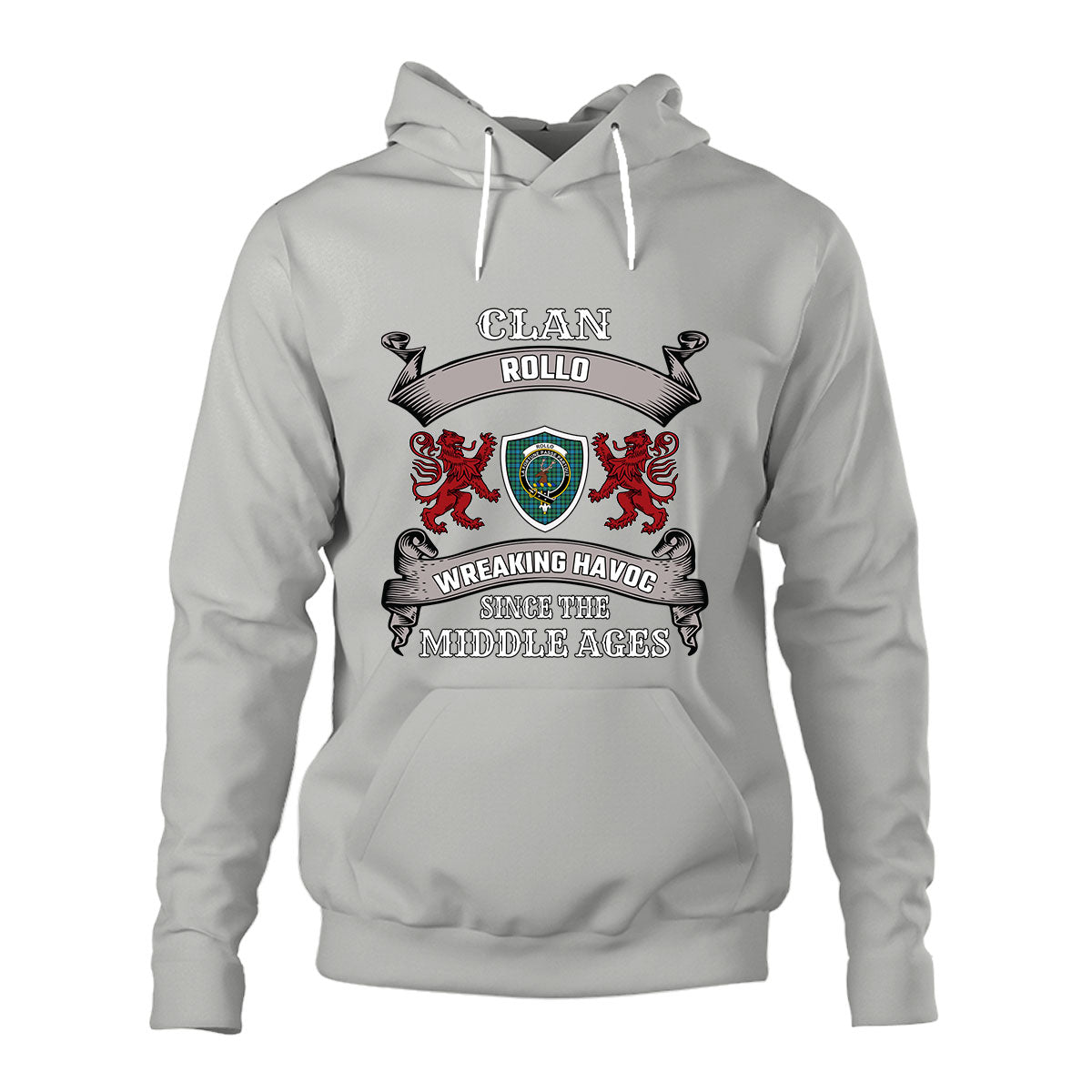 Rollo Ancient Family Tartan - 2D Unisex Hoodie