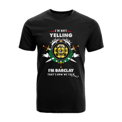 Barclay Tartan Crest T-shirt - I'm not yelling style