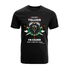 Calder 2 Tartan Crest T-shirt - I'm not yelling style