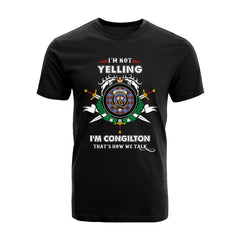 Congilton Tartan Crest T-shirt - I'm not yelling style