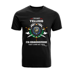 Edmonstone Tartan Crest T-shirt - I'm not yelling style