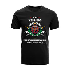 Fotheringham Tartan Crest T-shirt - I'm not yelling style