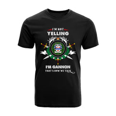 Gannon Tartan Crest T-shirt - I'm not yelling style