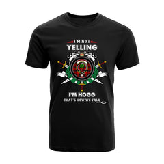 Hogg (or Hog) Tartan Crest T-shirt - I'm not yelling style