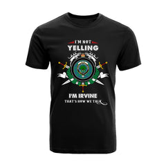 Irvine Tartan Crest T-shirt - I'm not yelling style