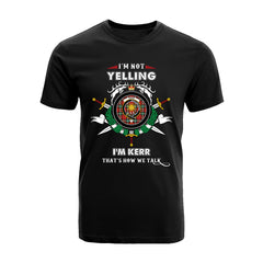 Kerr Ancient Tartan Crest T-shirt - I'm not yelling style