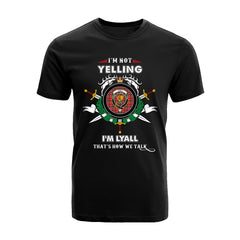 Lyall Tartan Crest T-shirt - I'm not yelling style