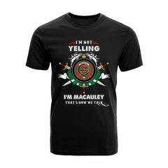 MacAuley Tartan Crest T-shirt - I'm not yelling style