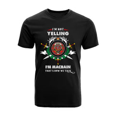 MacBain Tartan Crest T-shirt - I'm not yelling style