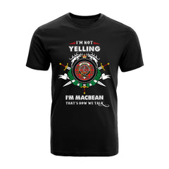 MacBean Tartan Crest T-shirt - I'm not yelling style