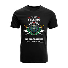 MacCallum Tartan Crest T-shirt - I'm not yelling style