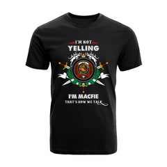 MacFie Tartan Crest T-shirt - I'm not yelling style