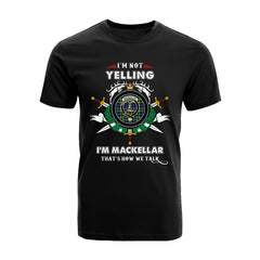 MacKellar Tartan Crest T-shirt - I'm not yelling style