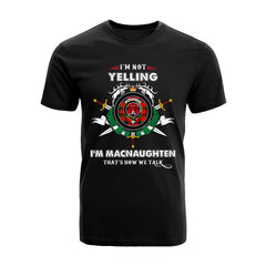 MacNaughten Tartan Crest T-shirt - I'm not yelling style