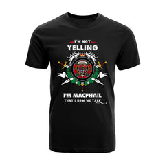 MacPhail Tartan Crest T-shirt - I'm not yelling style