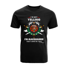 MacQuarrie Tartan Crest T-shirt - I'm not yelling style