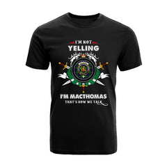 MacThomas Tartan Crest T-shirt - I'm not yelling style