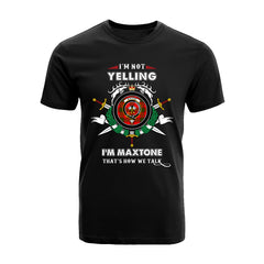 Maxtone Tartan Crest T-shirt - I'm not yelling style