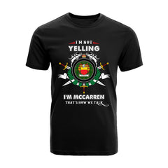 McCarren Tartan Crest T-shirt - I'm not yelling style