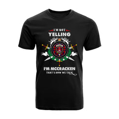 McCracken Tartan Crest T-shirt - I'm not yelling style