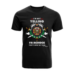 McIndoe Tartan Crest T-shirt - I'm not yelling style