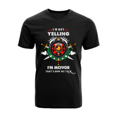 McIvor Tartan Crest T-shirt - I'm not yelling style