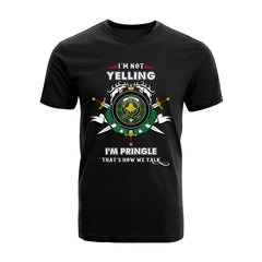 Pringle Tartan Crest T-shirt - I'm not yelling style