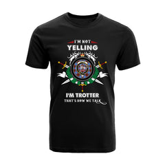 Trotter Tartan Crest T-shirt - I'm not yelling style