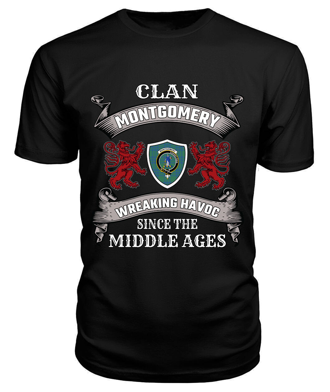 Montgomery Family Tartan - 2D T-shirt