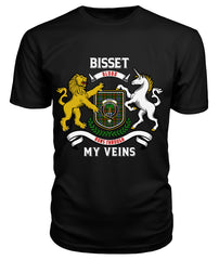 Bisset Tartan Crest 2D T-shirt - Blood Runs Through My Veins Style